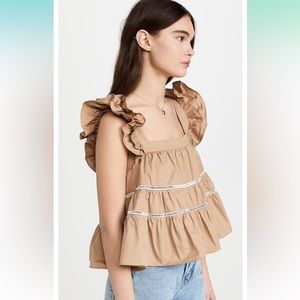 EnSaison Ruffle top
